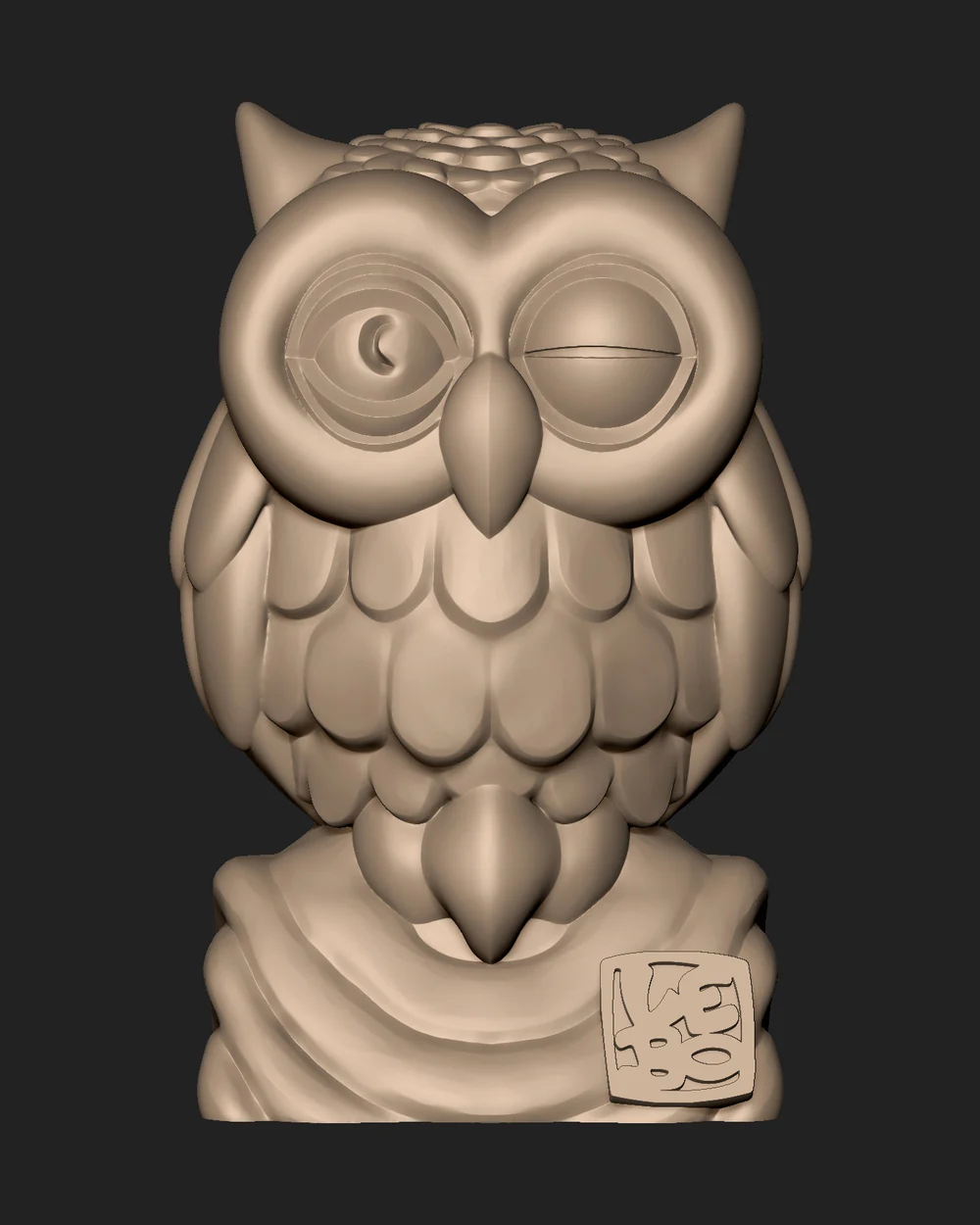 LEBO Owl art collectible