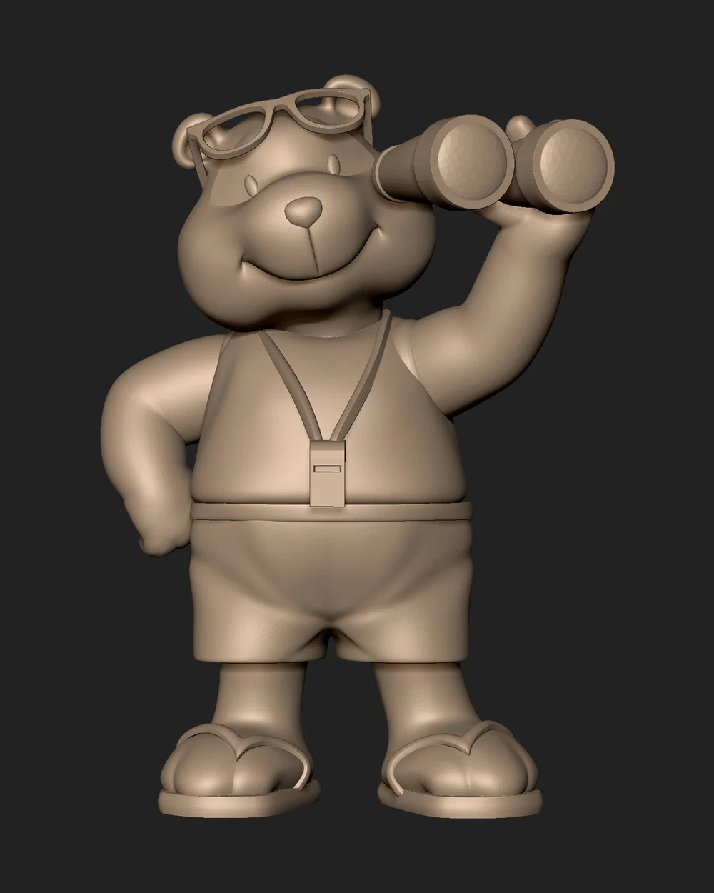 Golden Bears mini-golf character 1