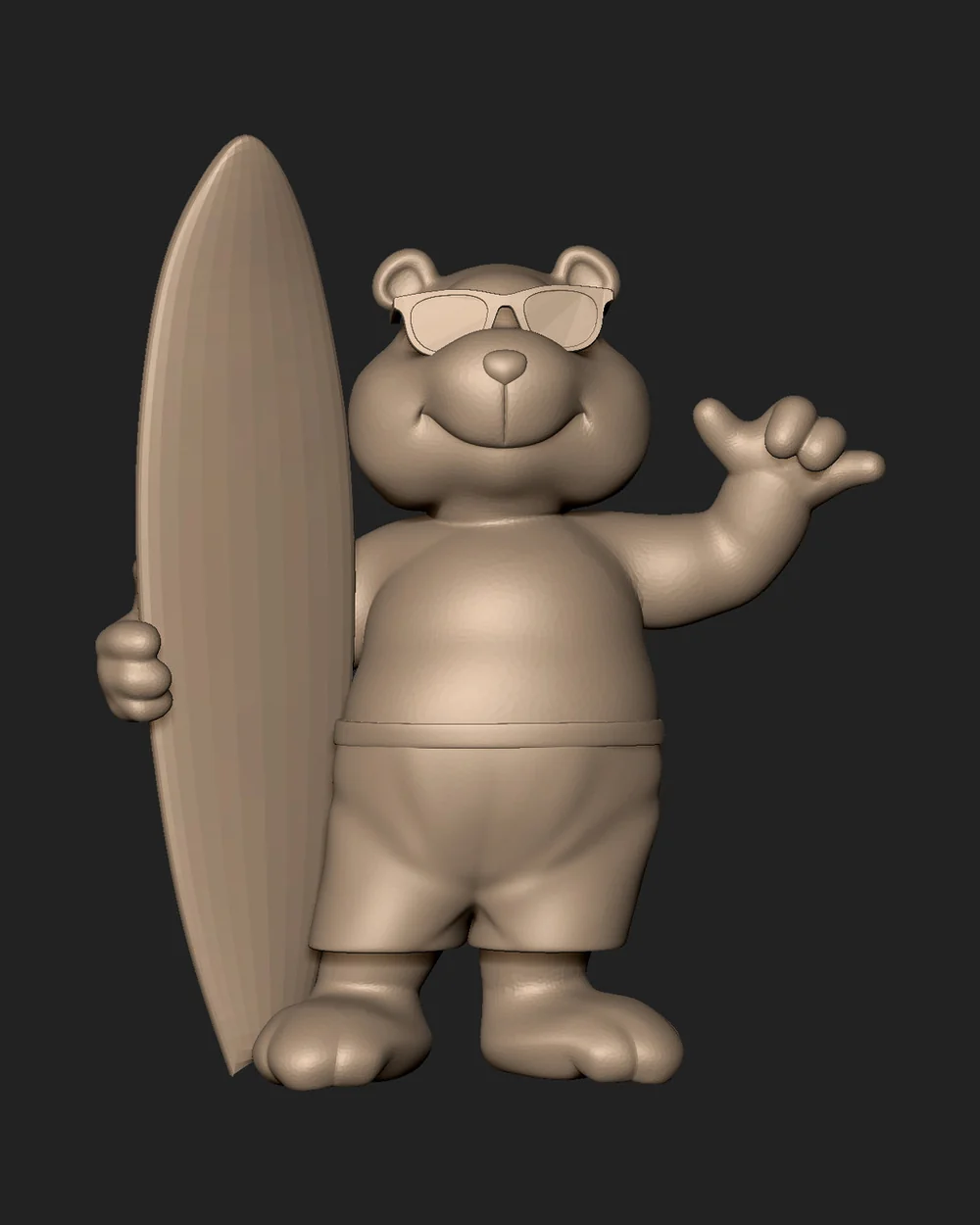 Golden Bears mini-golf character 3