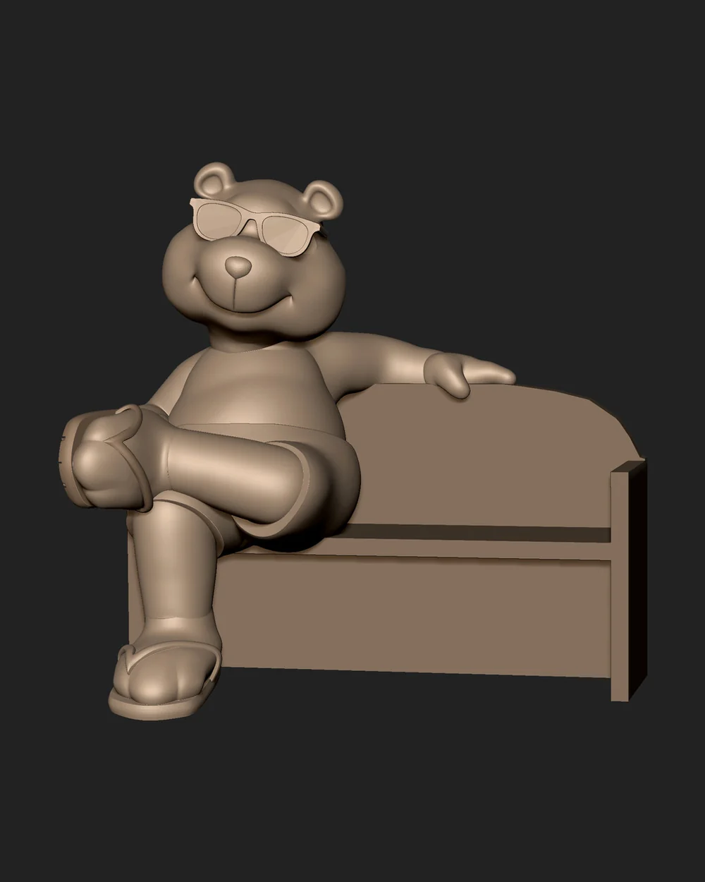 Golden Bears mini-golf character 4