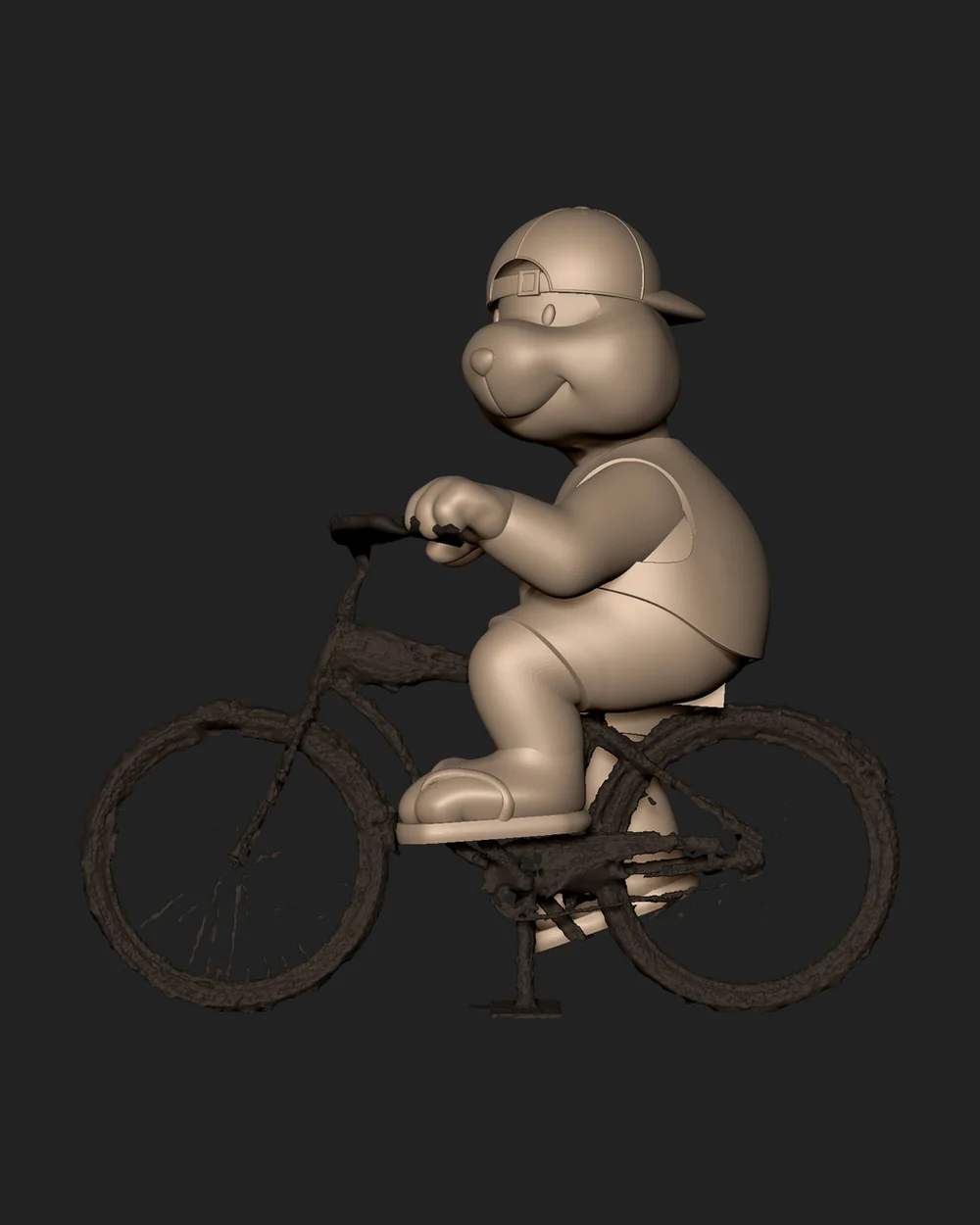 Golden Bears mini-golf character 5
